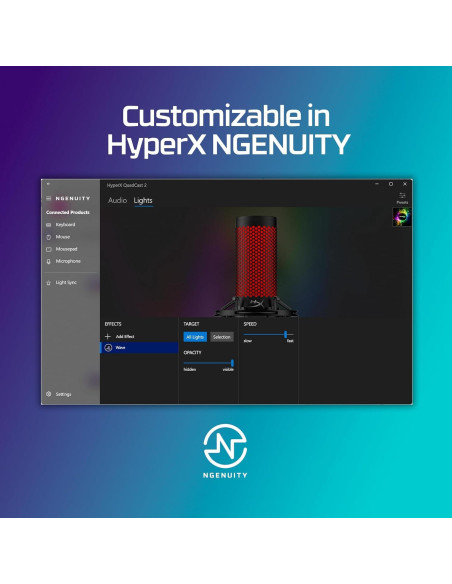 HyperX QuadCast 2 - Micrófono USB para Streaming y Podcasting