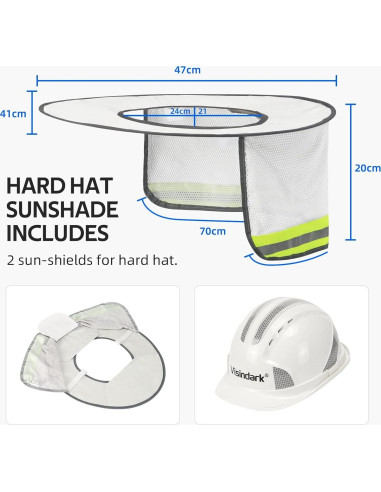 Sombrero de Seguridad Visindark con Sombra para Casco
