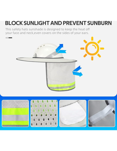 Sombrero de Seguridad Visindark con Sombra para Casco