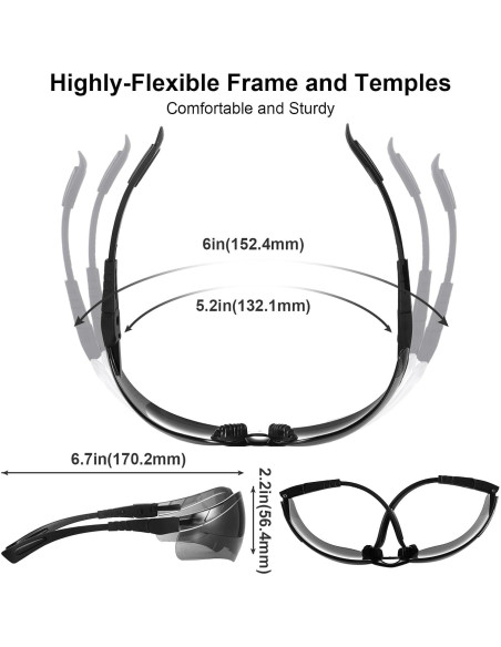 Gafas de Tiro Xaegistac Antivaho con Estuche Duro
