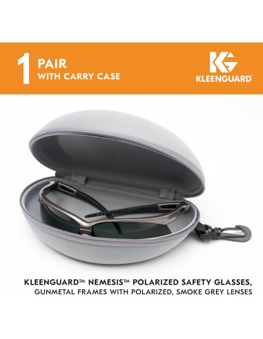 Gafas de Seguridad Polarizadas Kleenguard V30 Nemesis, Lentes Grises