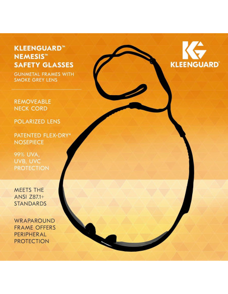 Gafas de Seguridad Polarizadas Kleenguard V30 Nemesis, Lentes Grises Gafas de Seguridad Polarizadas Kleenguard V30 Nemesis, Lentes Grises