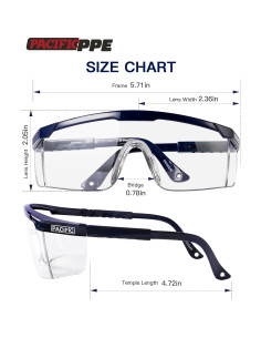Gafas de Seguridad Antivaho PACIFIC PPE - 3 Paquete, Ajustables 2