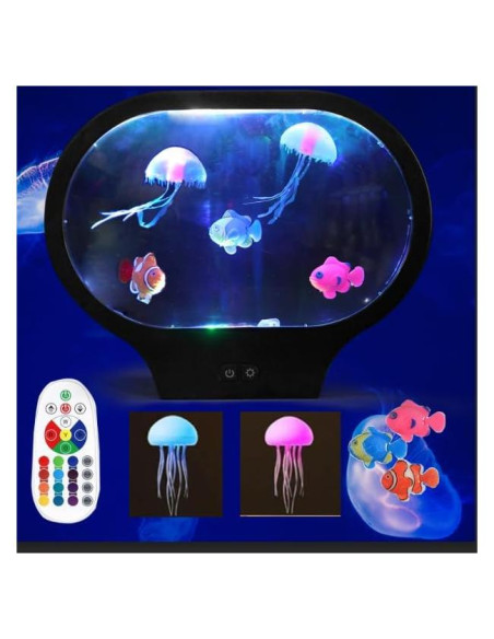 Lámpara de Medusa LED FineLiMoLa SMD-01, 17 Colores, USB