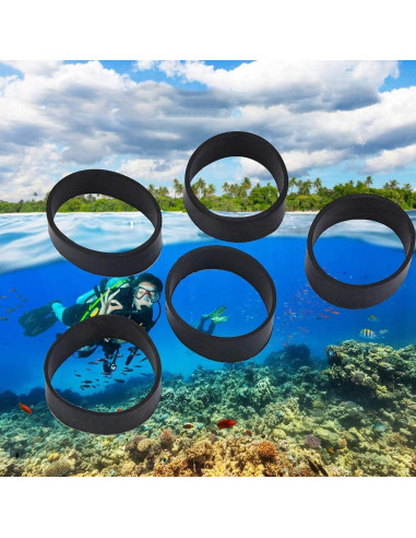 Correa de Fijación de Goma Heyous 5 Piezas para Buceo