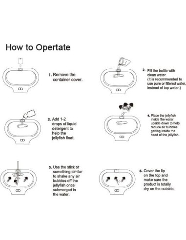 Lámpara de Medusa LED FineLiMoLa SMD-01, 17 Colores, USB