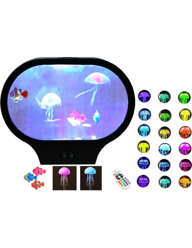 Lámpara de Medusa LED FineLiMoLa SMD-01, 17 Colores, USB