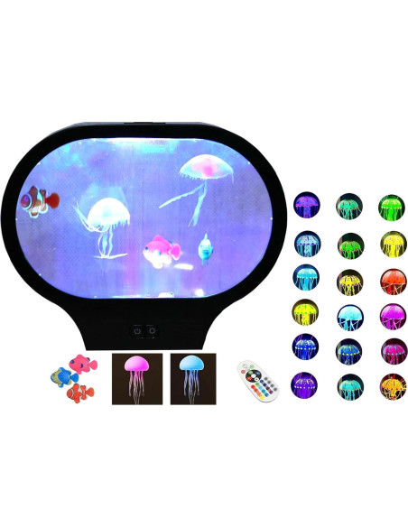 Lámpara de Medusa LED FineLiMoLa SMD-01, 17 Colores, USB