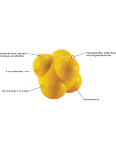 Balón de Agilidad de Fútbol Kwik Goal Amarillo 20 cm 2