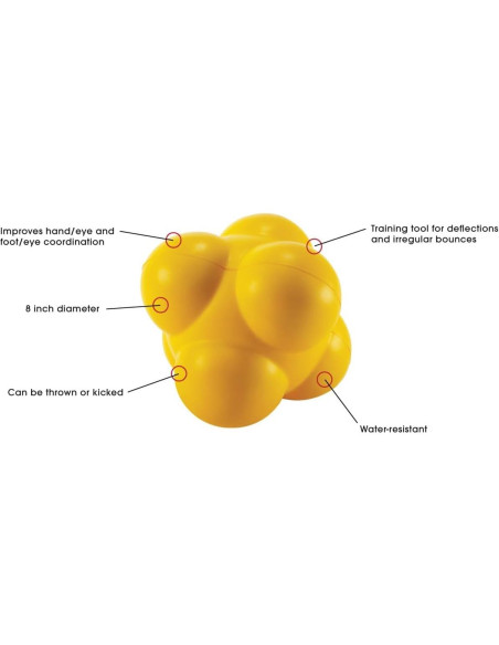 Balón de Agilidad de Fútbol Kwik Goal Amarillo 20 cm