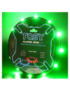 Anillo Volador TOSY - 12 LEDs RGB, Impermeable y Ligero