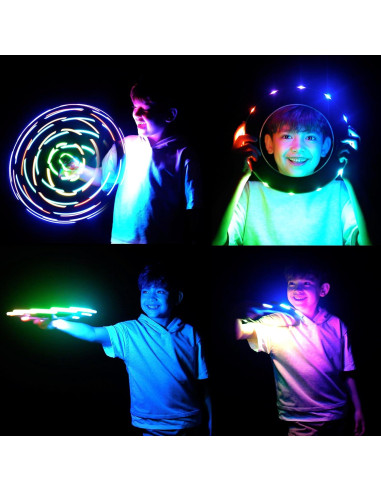 Anillo Volador TOSY - 12 LEDs RGB, Impermeable y Ligero