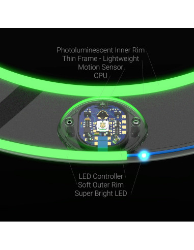 Anillo Volador TOSY - 12 LEDs RGB, Impermeable y Ligero