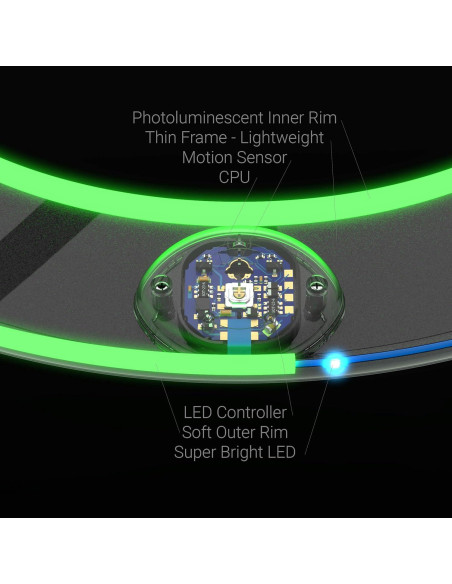 Anillo Volador TOSY - 12 LEDs RGB, Impermeable y Ligero