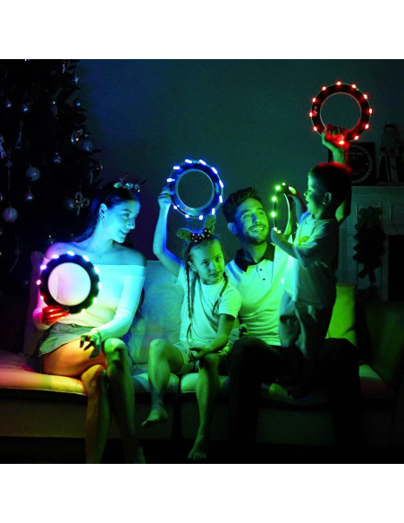 Anillo Volador TOSY - 12 LEDs RGB, Impermeable y Ligero