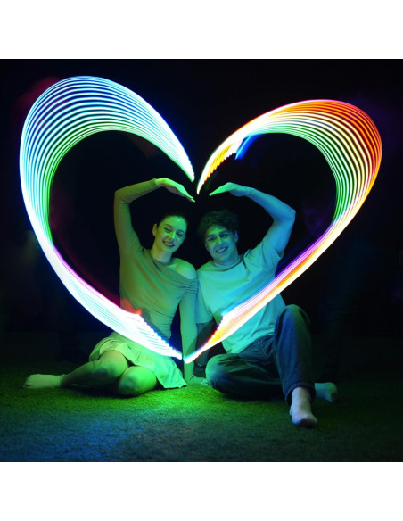 Anillo Volador TOSY - 12 LEDs RGB, Impermeable y Ligero