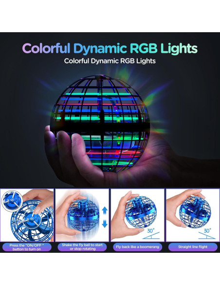 Dron Volador EP-FOBT TSM006-B Azul 9cm para Niños 6+