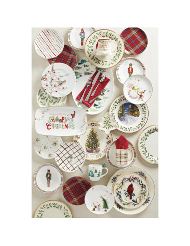 Set de 4 Platos de Acento Lenox Cascanueces Cerámica 20.96 cm