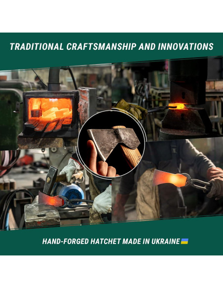 Hacha de Tallado BeaverCraft AX1 - Acero Forjado, Mango de Fresno