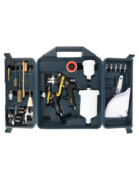 Pistola de Pintura HVLP Fornax ZAK3401 600ml 2 Boquillas