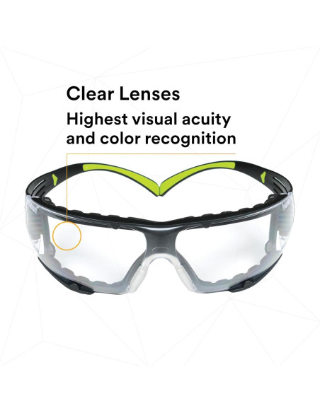 Gafas de seguridad 3M SecureFit 400, lente clara, anti-vaho