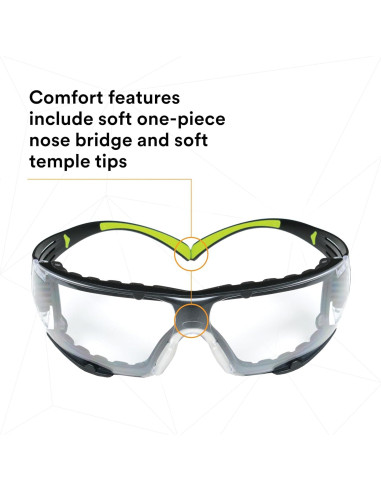 Gafas de seguridad 3M SecureFit 400, lente clara, anti-vaho