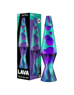 Lámpara LAVA Original 14.5" Aurora Borealis - Cera Púrpura