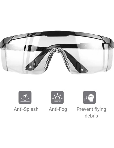 Gafas de Seguridad PETLESO Lentes Transparentes Antisalpicaduras Gafas de Seguridad PETLESO Lentes Transparentes Antisalpicaduras