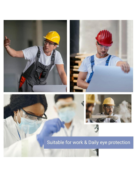 Gafas de Seguridad PETLESO Lentes Transparentes Antisalpicaduras Gafas de Seguridad PETLESO Lentes Transparentes Antisalpicaduras