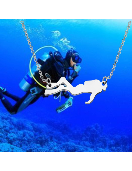 Collar de Buceador BAUNA Acero Inoxidable 46 cm Regalo