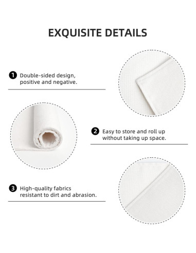 Juego de 4 Manteles Cuadrados Qdoepfl Lino 30x45 cm Sushi Kawaii