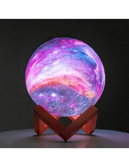 Lámpara de Luna BRIGHTWORLD 3D LED 16 Colores Control Remoto