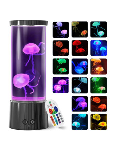 Lámpara de Medusa FBSPORT, Luz Nocturna Acuario 17 Colores