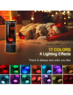 Lámpara de Medusa FBSPORT, Luz Nocturna Acuario 17 Colores 2