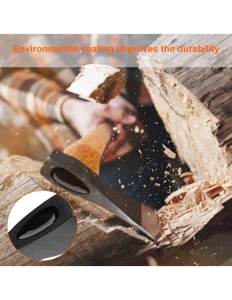 Hacha de Camping Gbivbe 38cm con Funda para Madera