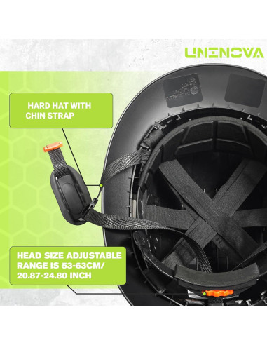 Casco de Construcción UNINOVA Visera Completa Ventilado