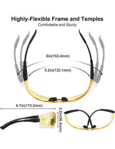 Gafas de Tiro Xaegistac Antivaho con Estuche Duro