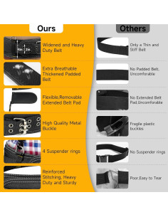 Cinturón de Herramientas LEFOR-Z Acolchado 10 cm Ajustable 2