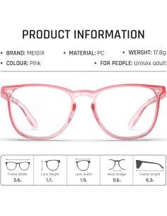 Gafas de Seguridad Antivaho Rosa - Ligeras y Elegantes 2