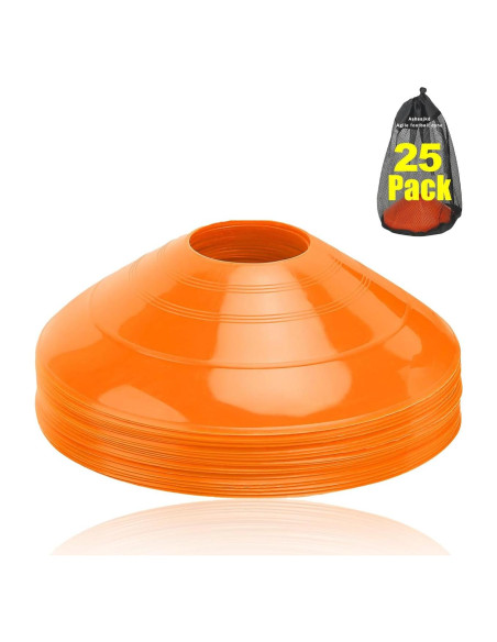 Conos de Agilidad Ashsajkd 25 Piezas con Bolsa de Transporte