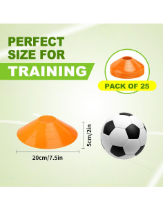 Conos de Agilidad Ashsajkd 25 Piezas con Bolsa de Transporte 2