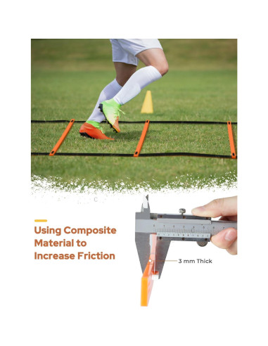 Conjunto de Entrenamiento de Agilidad GHB 6m 12 Peldaños