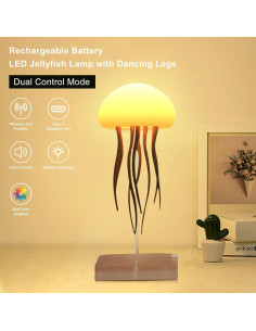 Lámpara de Medusa LED RGB Genérica con Sensor Táctil 166mm 2