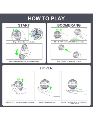 Bola Voladora Tikduck FB-B Mini Drone Controlado a Mano