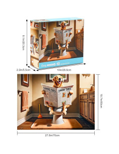 Rompecabezas Rocorose 1000 Piezas Perro Divertido 70x50 cm 2