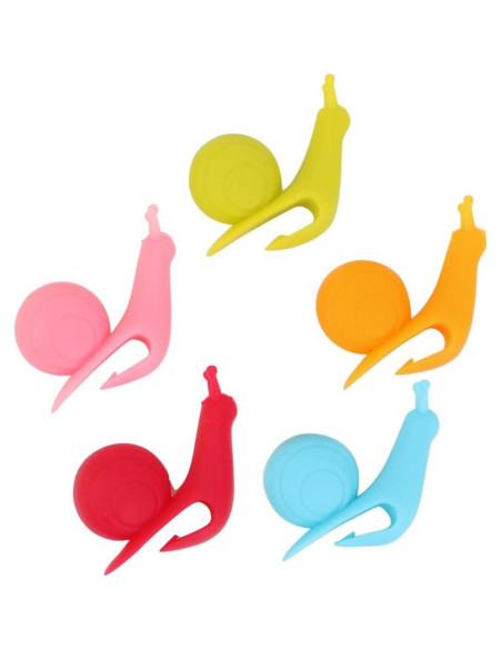 Marcadores de Té en Silicona AKOAK 10 Piezas Caracol Multicolor