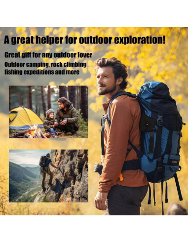 Hacha Multifuncional WSHUZEMN 24.5 cm con Funda de Nylon