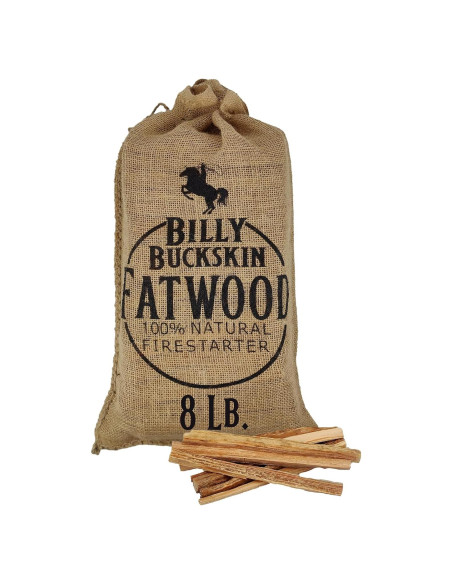 Bolsa de Yute con Fatwood 3,63 kg - Billy Buckskin Co.