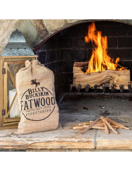 Bolsa de Yute con Fatwood 3,63 kg - Billy Buckskin Co.