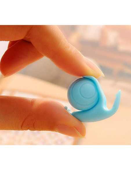 Marcadores de Té en Silicona AKOAK 10 Piezas Caracol Multicolor